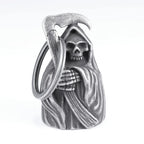 Norse Gods Odin Celtic Knot Motorcycle Bell Necklace Men's Punk Riding Rock Lucky Exorcism Amulet Jewelry