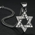 St. Benedict Exorcism Cross Pendant Necklace — Stainless Steel