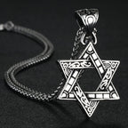 St. Benedict Exorcism Cross Pendant Necklace — Stainless Steel