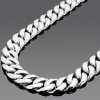 Hip Hop 25MM Width Cuban Chain Necklace for Men Heavy Solid Polished Stainless Steel Choker Chains For Man Jewellery