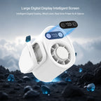 Semiconductor Cooling Clip on Fan Intelligent Digital Display 100 Adjustable Speeds Portable USB Desk Fan for Home