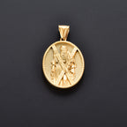 Jesus Cross Gold Pendant Necklace