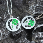 Clover Horseshoe Pendant — 925 Silver