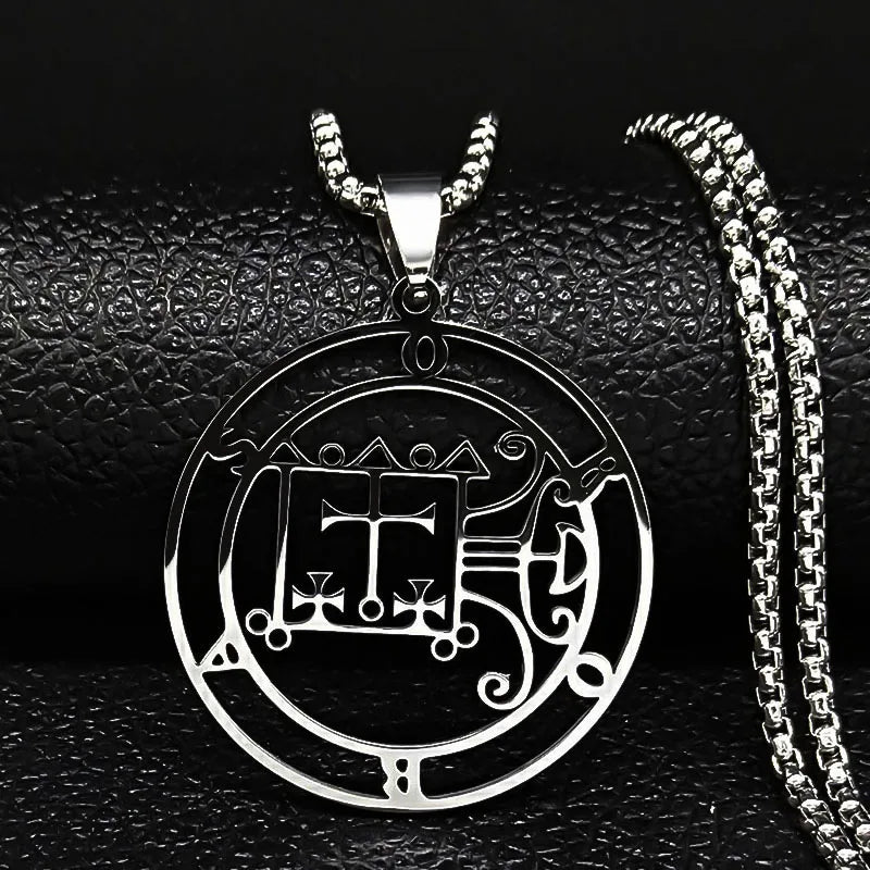 Sigil de Lucifer Baphomet Necklace — SS