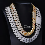 Iced Out Cuban Chain Necklace Stainless Steel 8-25MM