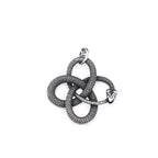 Ouroboros Snake Pendant — Stainless Steel