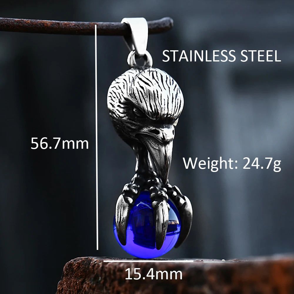 Eagle Claw Pendant Necklace — Stainless Steel