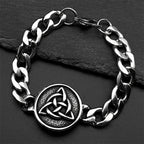 Celtic Knot Silver Bracelet Witch Triquetra Trinity