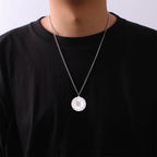 My Shape 12 Constellation Necklace Gothic Zodiac Pendant Chain Women Men Leo Aries Virgo Capricorn Birthday Jewelry Wholesale
