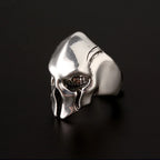 Retro Spartan Mask Large Ring For Men Punk Gothic Rock Hiphop Open Ring Biker Accessories Designer Jewelry Gift For Man