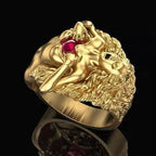 S925 Sterling Silver Plated Ring for Men and Women, 14K Gold, Personality, Retro, All-Match, European and American