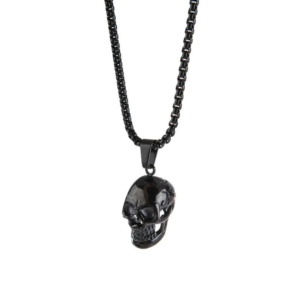Retro Skull Pendant Necklace — Gothic