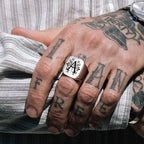 Alphabet Signet Ring — Stainless Steel