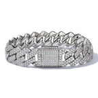 Iced Out Cuban Chain Necklace Stainless Steel 8-25MM