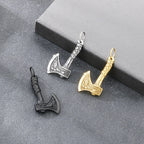 KALEN Stainless Steel 304 Nordic Viking Thor Hammer and Axe Crow Totem Pendant Necklace For Men - KP117768-LU
