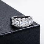 Iced Out Eternity Ring — 925 Silver