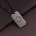 Star of David Pendant Necklace — Stainless Steel