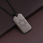 Star of David Pendant Necklace — Stainless Steel