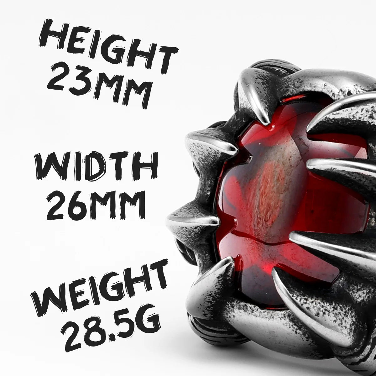 Dragon Claw Ring — Stainless Steel