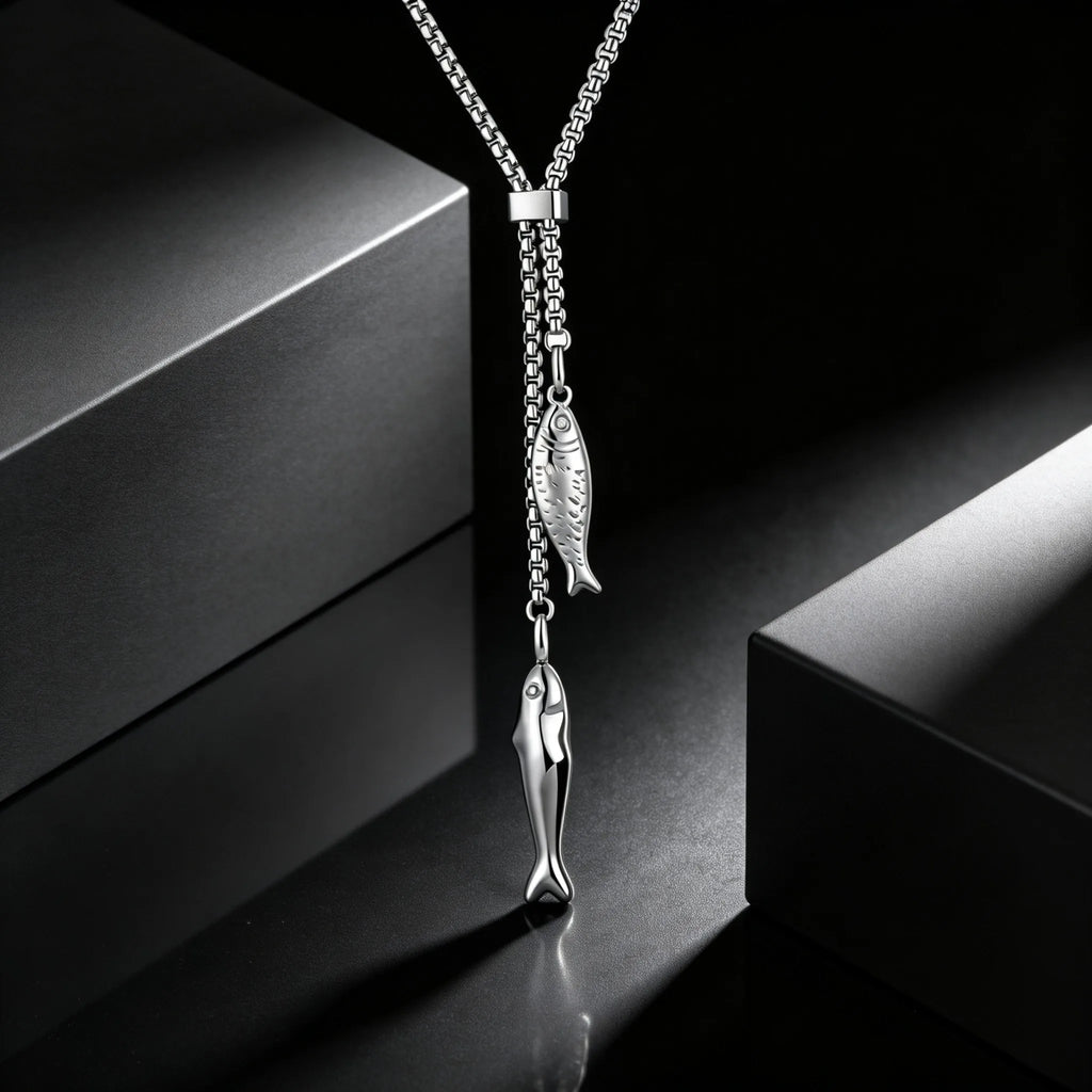 Fish Stainless Steel Pendant Necklace
