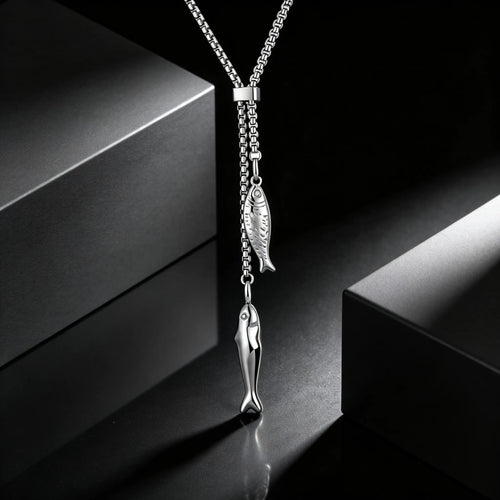 Fish Stainless Steel Pendant Necklace