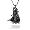 Vintage Punk Inverted Pentagram Satanic Goat Necklace Pendant for Men Unique Pagan Amulet Jewelry