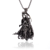 Inverted Pentagram Goat Pendant Necklace — Stainless