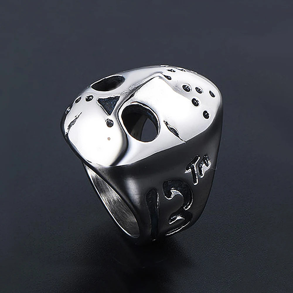 Jason Mask Ring — Stainless Steel