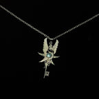 Iced Out Angel Pendant Necklace