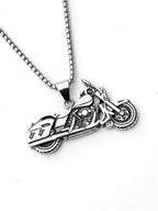 Motorcycle Stainless Steel Pendant Necklace