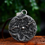 Viking Dragon Stainless Steel Pendant Necklace