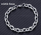 2022 New Trendy 316L Stainless Steel Base Chain Bracelet for Men Women Link Cuban Byzantine Coffee Beans Pig Nose Jewelry Gift