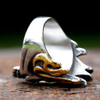 2023 new Vintage 316L stainless steel Gothic Steel Skull Rings Man Punk Rock Men Ring  Party Jewelry Accessories free shipping