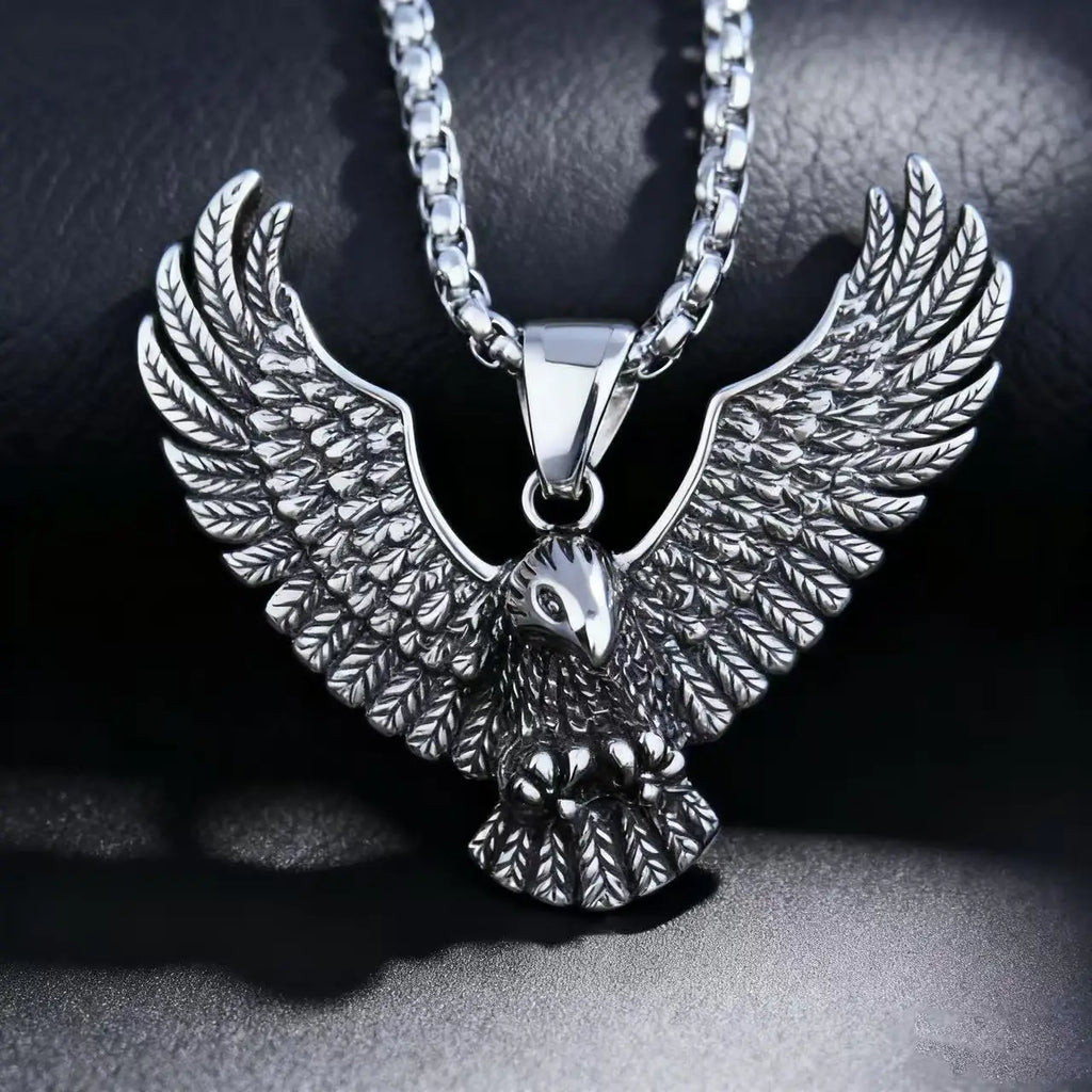 Eagle Viking Steel Pendant 316L Style Punk