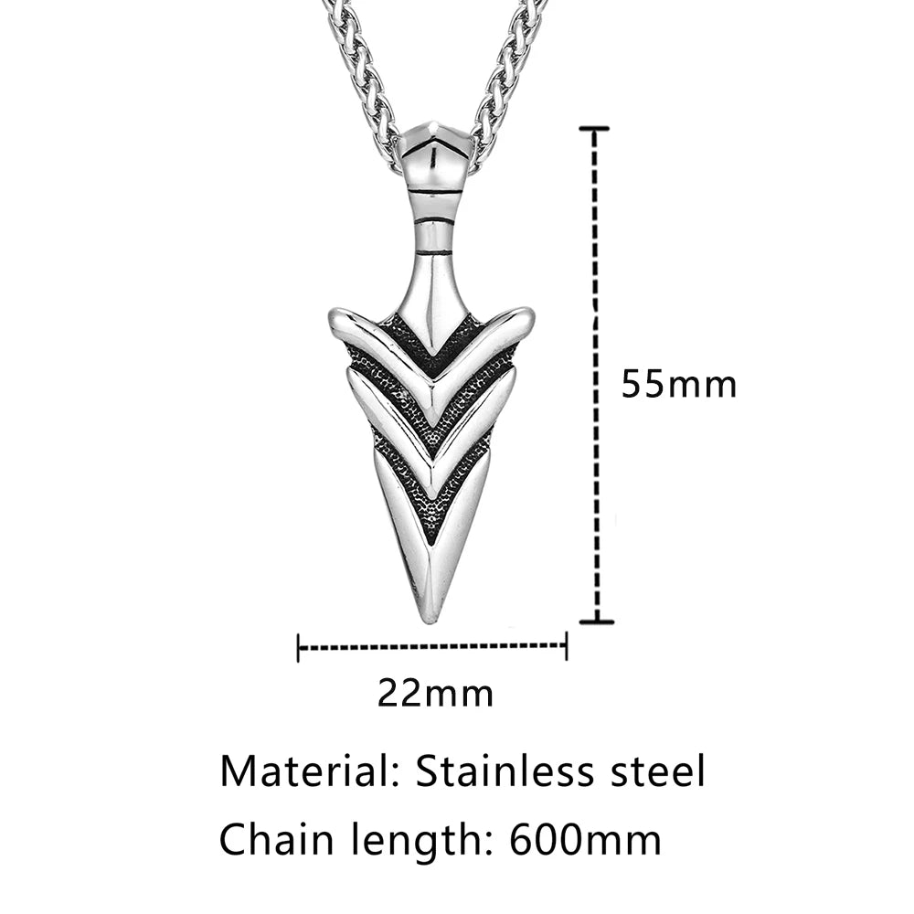 Odin's Spear Gungnir Pendant Necklace — Steel