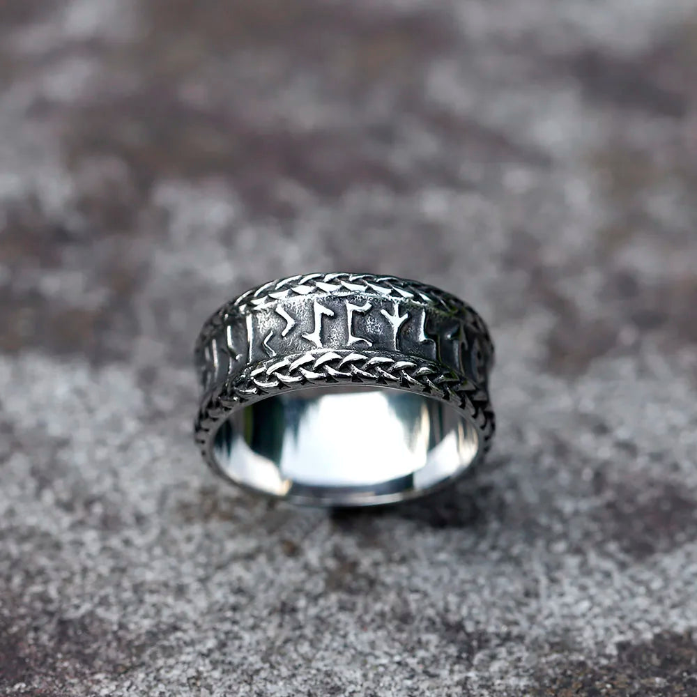 2023 NEW Men's 316L stainless steel rings Nordic VIKING Odin Celtic Knot Rune Amulet Jewelry Gifts free shipping