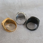 Angel Michael Ring — Stainless Steel