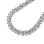Iced Out Cross Chain Necklace Stainless Steel CZ
