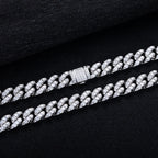 Iced Out Cuban Link Necklace — 925 Silver