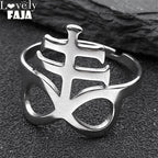 Cross Ring — Stainless Steel Adjustable