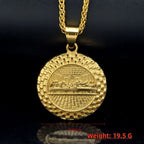 1pc Hip hop gold color Last Dinner Pendant Necklace Ornament 316L stainless steel Pendants Party Jewelry for Men Women