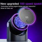 TINSOL Multi-function electric fan air circulator, wireless portable home silent ventilator desktop wall ceiling fan