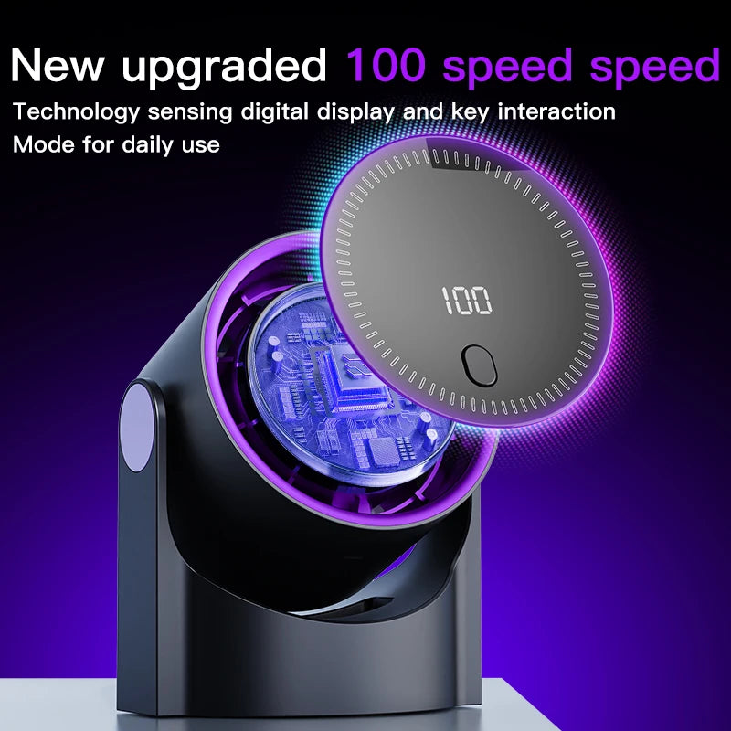 TINSOL Multi-function electric fan air circulator, wireless portable home silent ventilator desktop wall ceiling fan