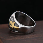 Egyptian Eye of Horus Ring — Stainless