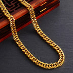24K Gold Double Buckle Boss Necklace