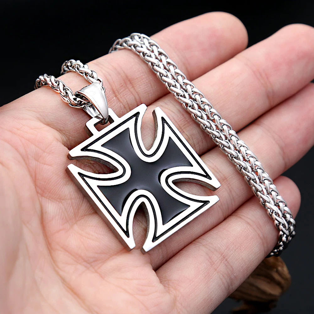 Cross Pendant — Stainless Steel