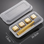 Reusable Whiskey Stones Stainless Steel Ice Cubes Quick-Freeze Wine Cooler Food Grade Metal Pellets Beer Cooler Bar