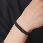 New Minimalist Men's Rope Bracelet Double Layer Survival Bracelet Accessories Boyfriend Gift Magnet Buckle Men's