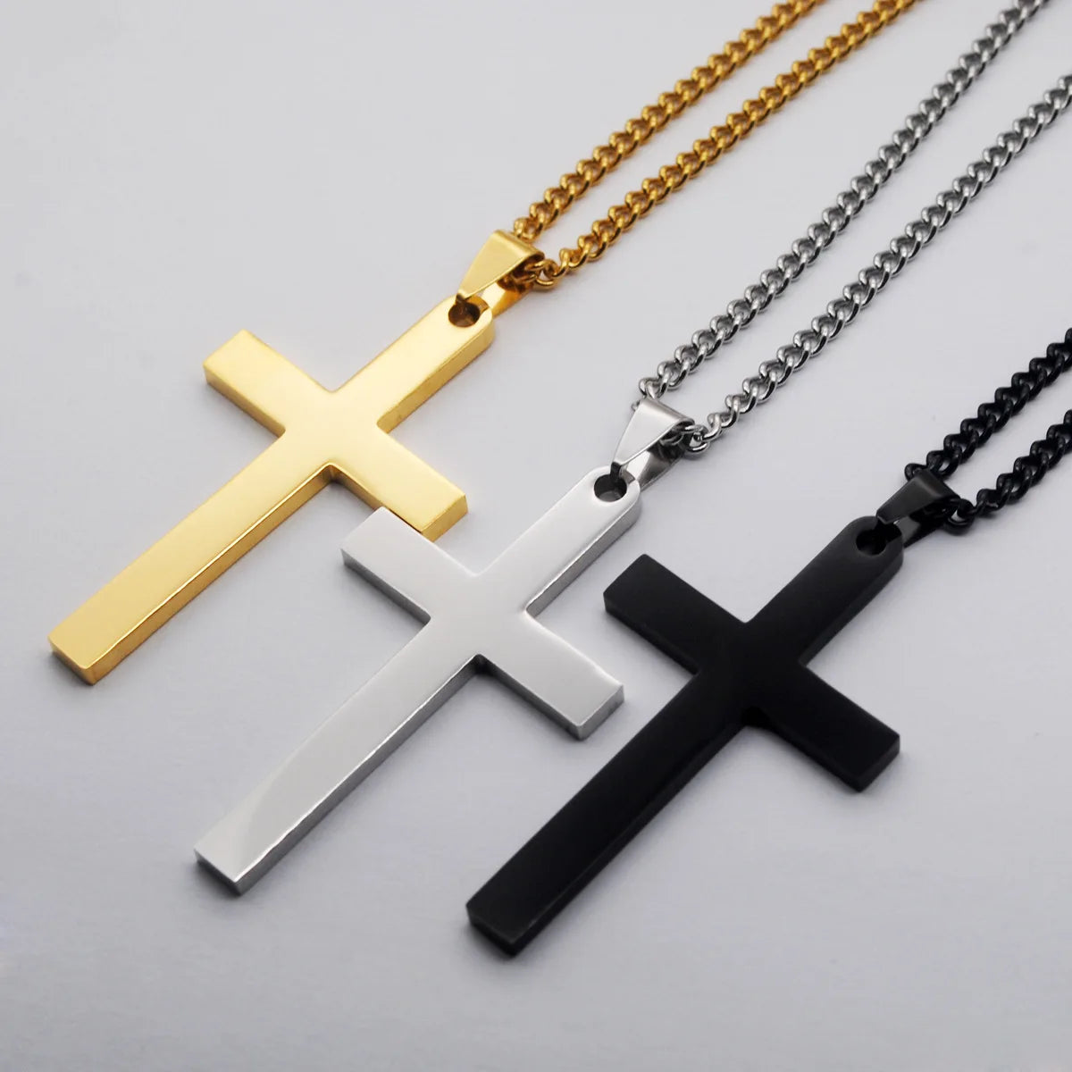 Cross Steel Pendant 316L Blank Engraved Seal