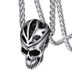 Skull Pendant Necklace — Stainless Steel Gothic